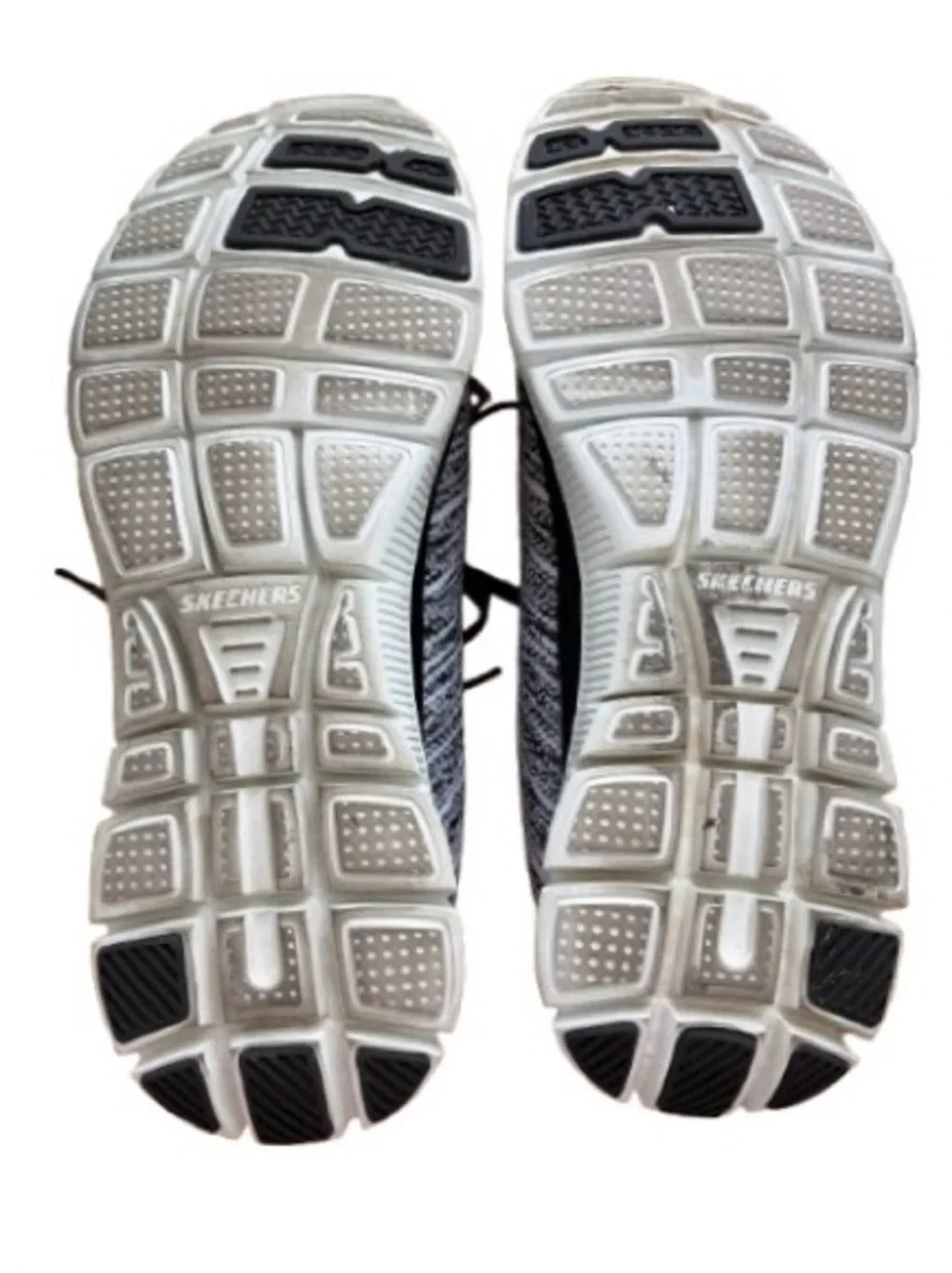 SKECHERS Knit Athletic Sneakers Memory Foam Walking Shoes 11877W Black White 10 - Picture 12 of 16